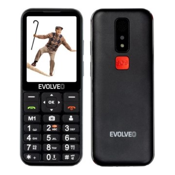 Evolveo - EasyPhone LT 4G mobilni telefon za starejše, črne barve