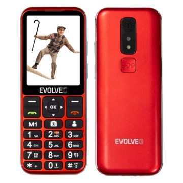Evolveo - EasyPhone LT, 4G mobilni telefon za starejše, rdeča