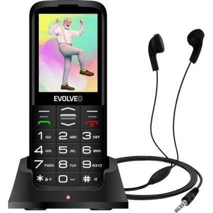 Evolveo - EasyPhone XO, mobilni telefon za starejše, črn