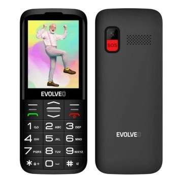 Evolveo - EasyPhone XO, mobilni telefon za starejše, črne barve