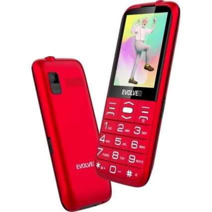 Evolveo - EasyPhone XO rdeč mobilni telefon za starejše