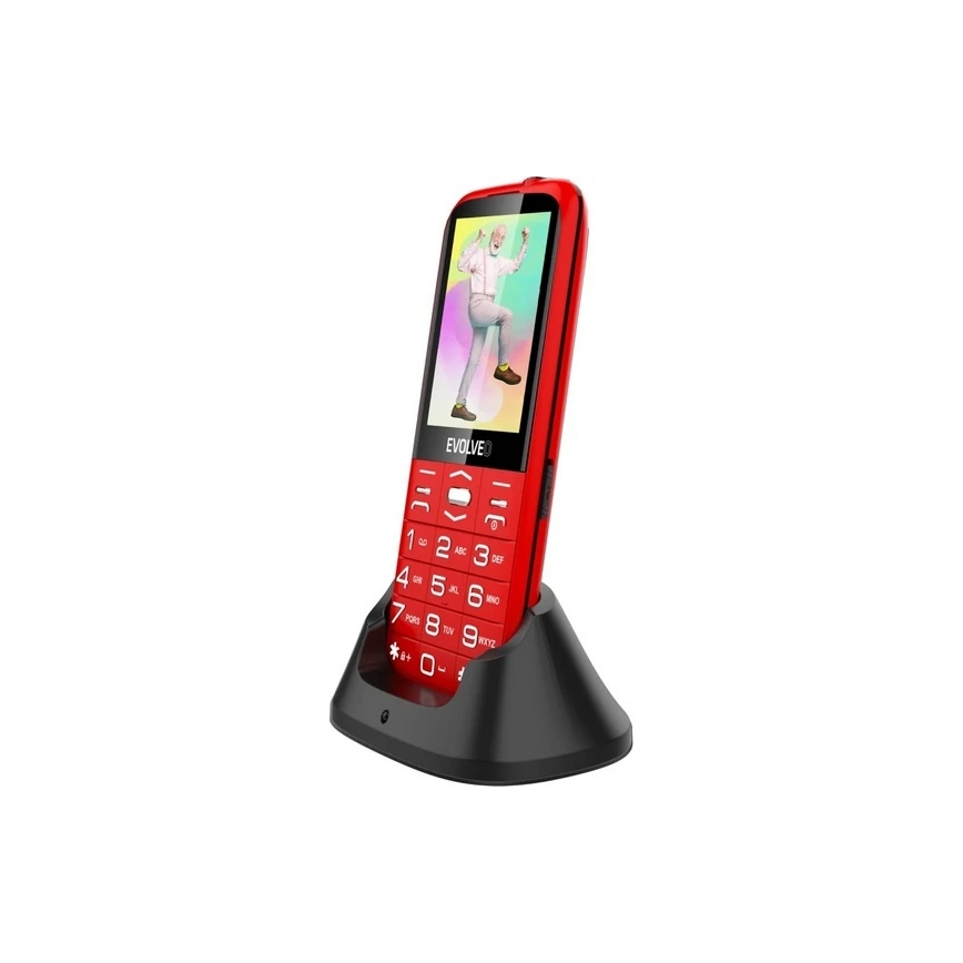 Evolveo - EasyPhone XO rdeč mobilni telefon za starejše
