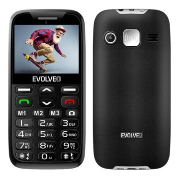 Evolveo - EasyPhone XR, 4G črn mobilni telefon za starejše