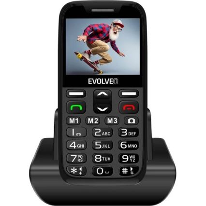 Evolveo - EasyPhone XR, 4G mobilni telefon za starejše, črne barve