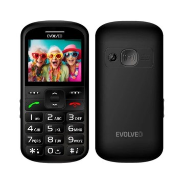 Evolveo - EasyPhone XS, mobilni telefon za starejše črna
