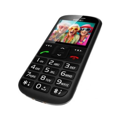 Evolveo - EasyPhone XS, mobilni telefon za starejše črna