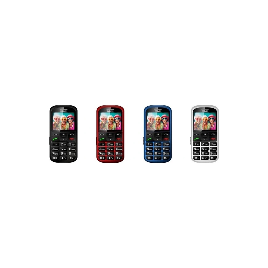 Evolveo - EasyPhone XS mobilni telefon za starejše, črne barve
