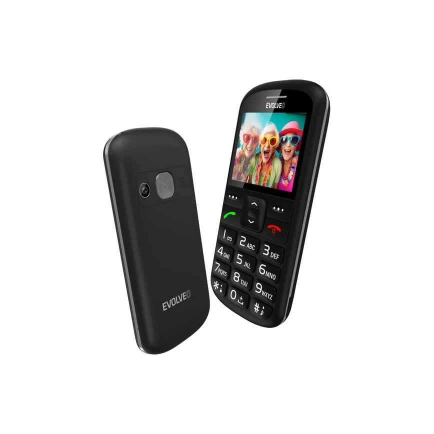 Evolveo - EasyPhone XS mobilni telefon za starejše, črne barve