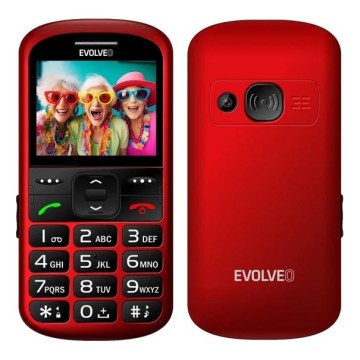 Evolveo - EasyPhone XS, mobilni telefon za starejše, rdeče barve
