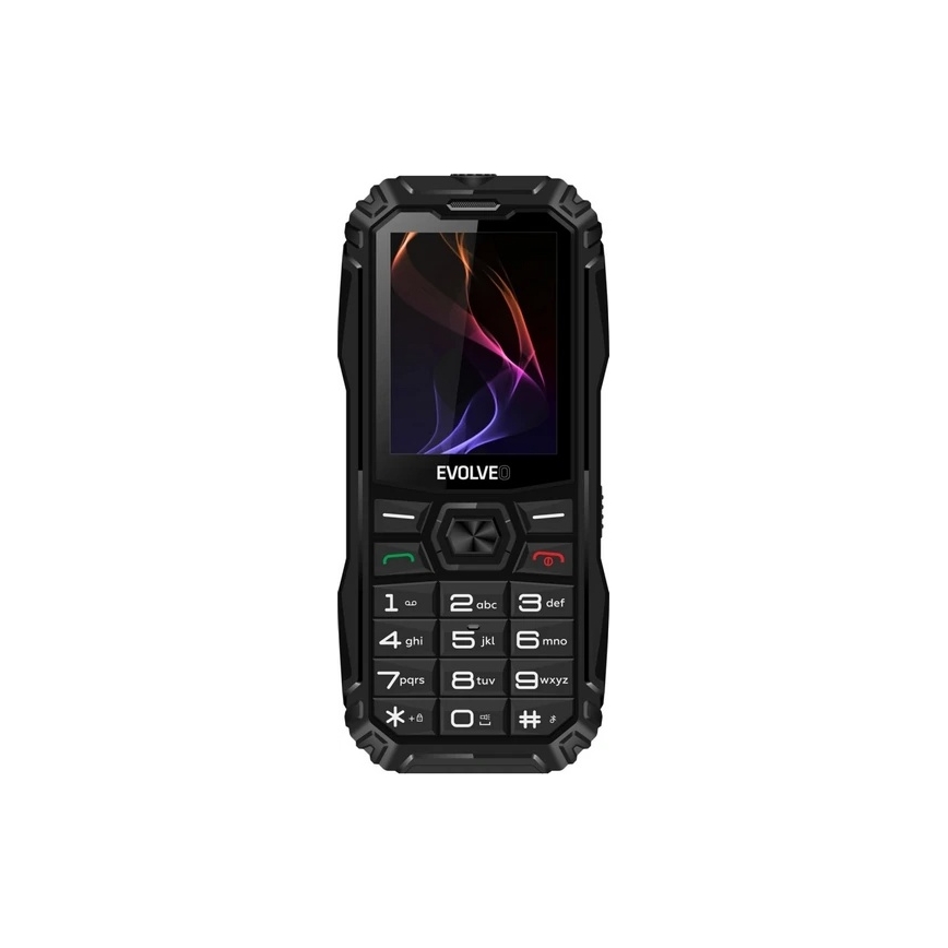 Evolveo - MaxPhone A1, telefon s tipkami, Dual SIM, črn