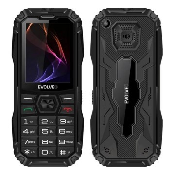 Evolveo - MaxPhone A1, telefon s tipkami, Dual SIM, črne barve