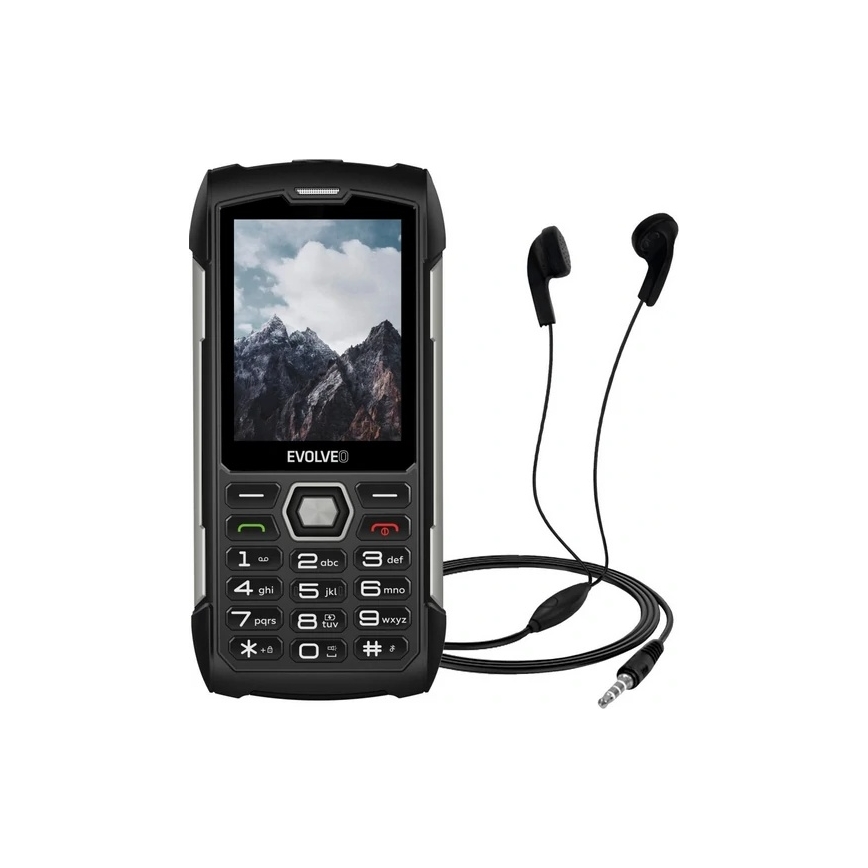 Evolveo - StrongPhone H1 vodoodporen Dual SIM telefon črna/srebrna