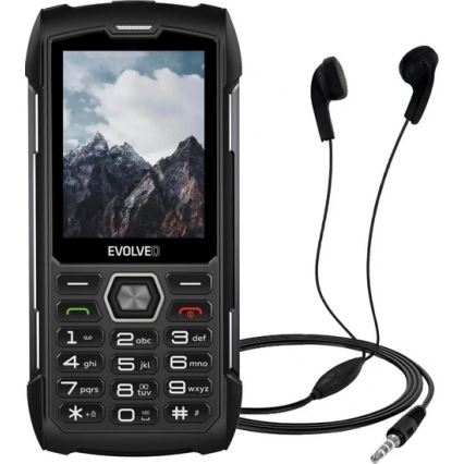 Evolveo - StrongPhone H1, vodoodporen Dual SIM telefon, črno-siv