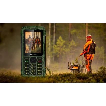 Evolveo - StrongPhone H1, vodoodporen Dual SIM telefon v lovski kamuflaži