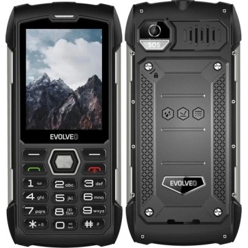 Evolveo - StrongPhone H1, vodotesen Dual SIM telefon, črno-srebrn