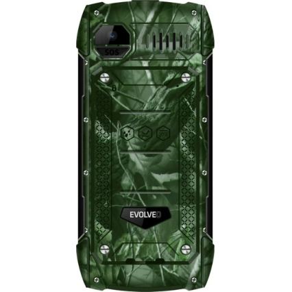 Evolveo - StrongPhone H1, vodotesen Dual SIM telefon v lovski kamuflaži
