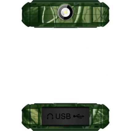 Evolveo - StrongPhone H1, vodotesen Dual SIM telefon v lovski kamuflaži