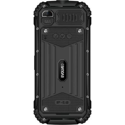 Evolveo - StrongPhone Q1, vodoodporen Dual SIM telefon črne barve