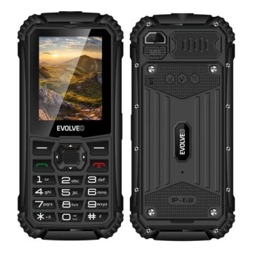 Evolveo - StrongPhone Q1 vodotesen telefon z dvema SIM karticama, črn