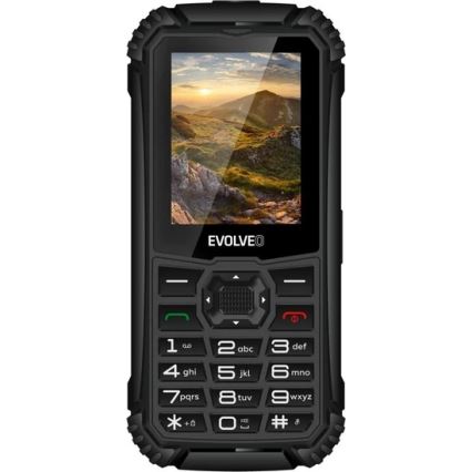 Evolveo - StrongPhone Q1 vodotesen telefon z dvema SIM karticama, črn