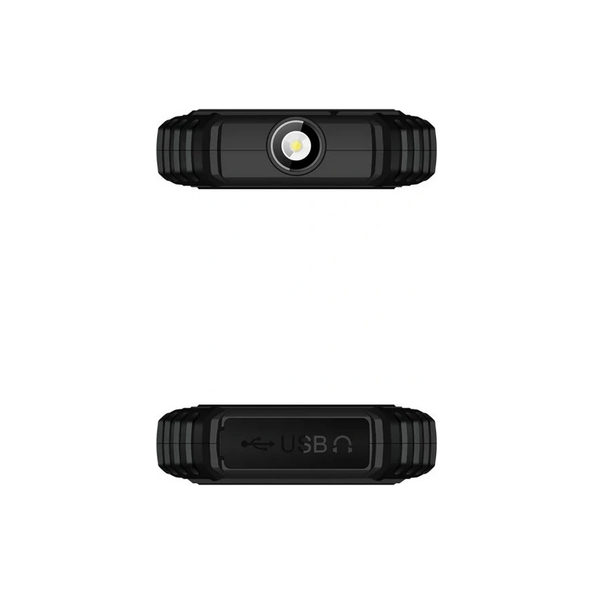 Evolveo - StrongPhone Q1 vodotesen telefon z dvema SIM karticama, črn