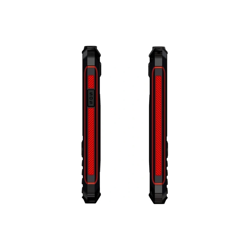 Evolveo - StrongPhone W4, vodoodporen Dual SIM telefon črna/rdeča