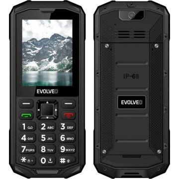 Evolveo - StrongPhone X5, vodoodporen Dual SIM telefon, črno-siv