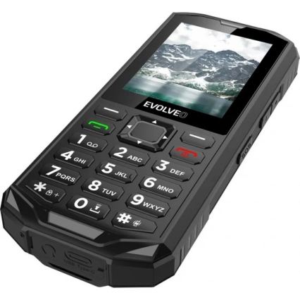 Evolveo - StrongPhone X5, vodoodporen Dual SIM telefon, črno-siv