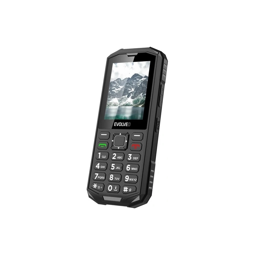Evolveo - StrongPhone X5, vodoodporen Dual SIM telefon, črno-siv