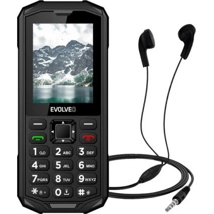 Evolveo - StrongPhone X5, vodoodporen Dual SIM telefon, črno-siv
