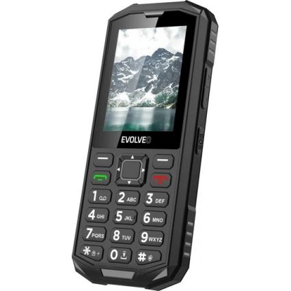Evolveo - StrongPhone X5, vodotesen Dual SIM telefon v črni/sivi barvi