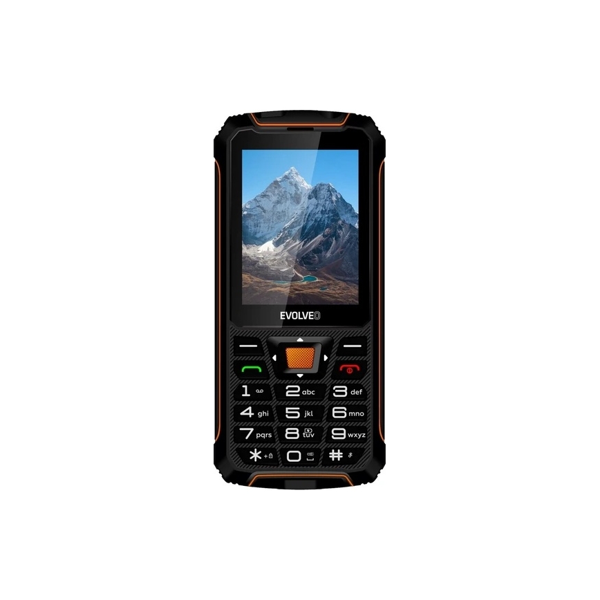 Evolveo - StrongPhone Z6 vodoodporen Dual SIM telefon črna/oranžna
