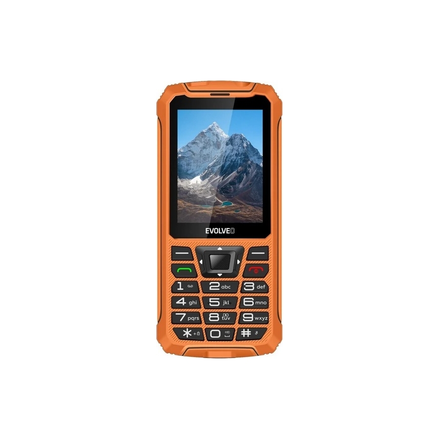 Evolveo - StrongPhone Z6, vodoodporen Dual SIM telefon, oranžen