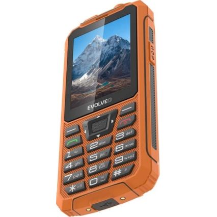 Evolveo - StrongPhone Z6, vodoodporen Dual SIM telefon, oranžen