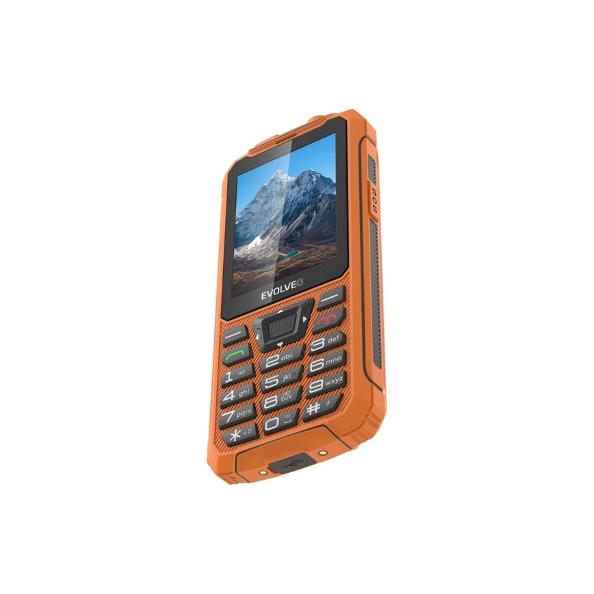 Evolveo - StrongPhone Z6, vodoodporen Dual SIM telefon, oranžen