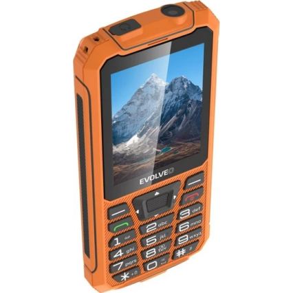 Evolveo - StrongPhone Z6, vodoodporen Dual SIM telefon, oranžen