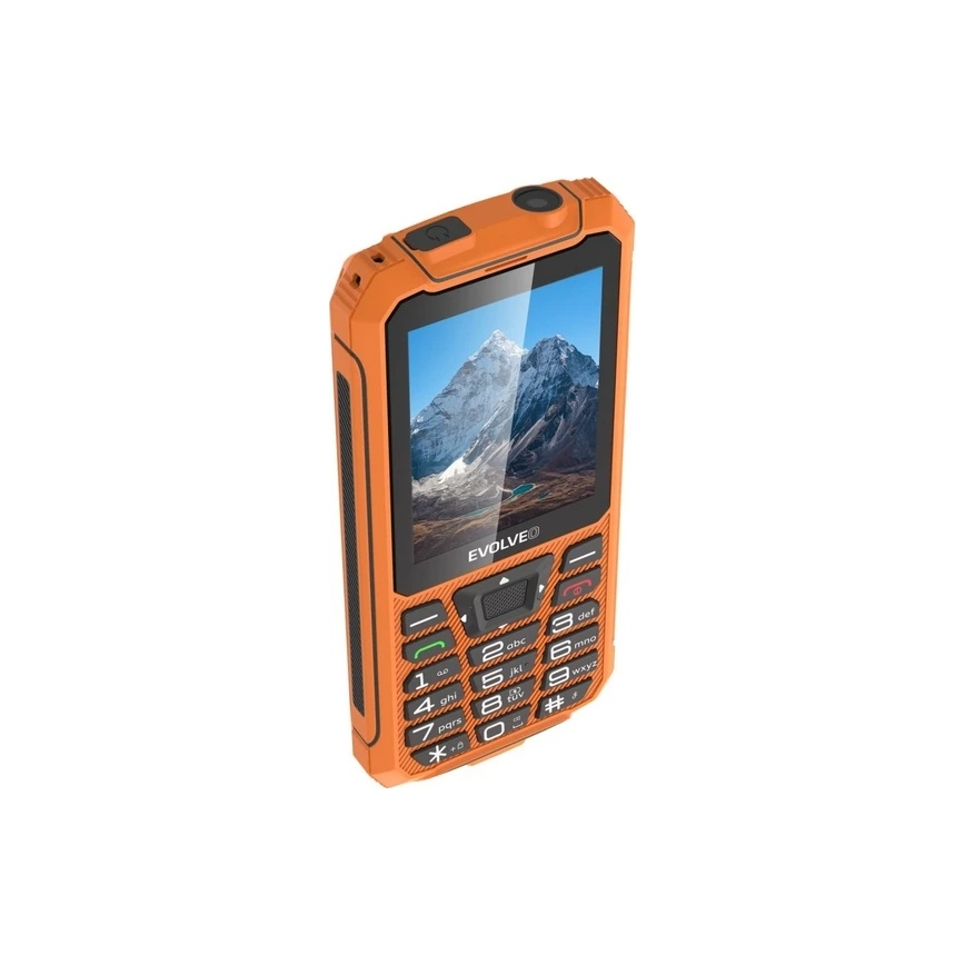 Evolveo - StrongPhone Z6, vodoodporen Dual SIM telefon, oranžen