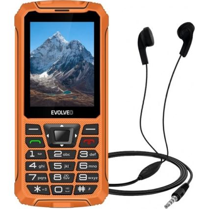 Evolveo - StrongPhone Z6, vodoodporen Dual SIM telefon, oranžen