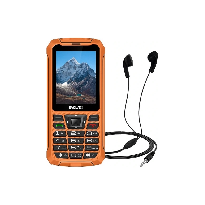 Evolveo - StrongPhone Z6, vodoodporen Dual SIM telefon, oranžen