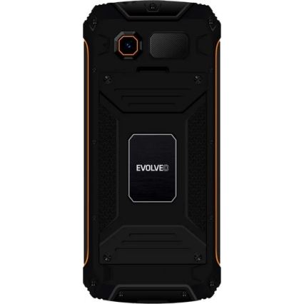 Evolveo - StrongPhone Z6, vodoodporen Dual SIM telefon v črni/oranžni