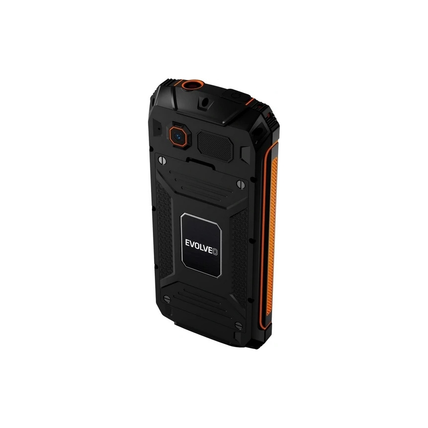 Evolveo - StrongPhone Z6, vodoodporen Dual SIM telefon v črni/oranžni