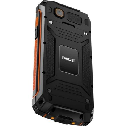 Evolveo - StrongPhone Z6, vodoodporen Dual SIM telefon v črni/oranžni