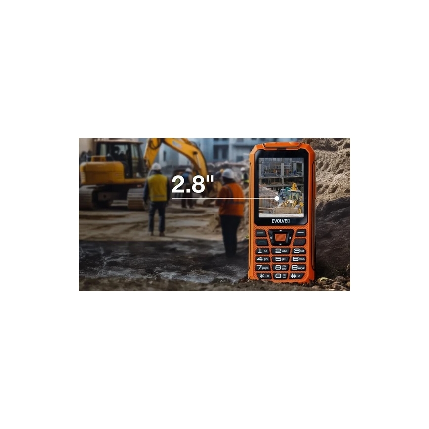 Evolveo - StrongPhone Z6 vodoodporen telefon z dvema SIM-karticama oranžen