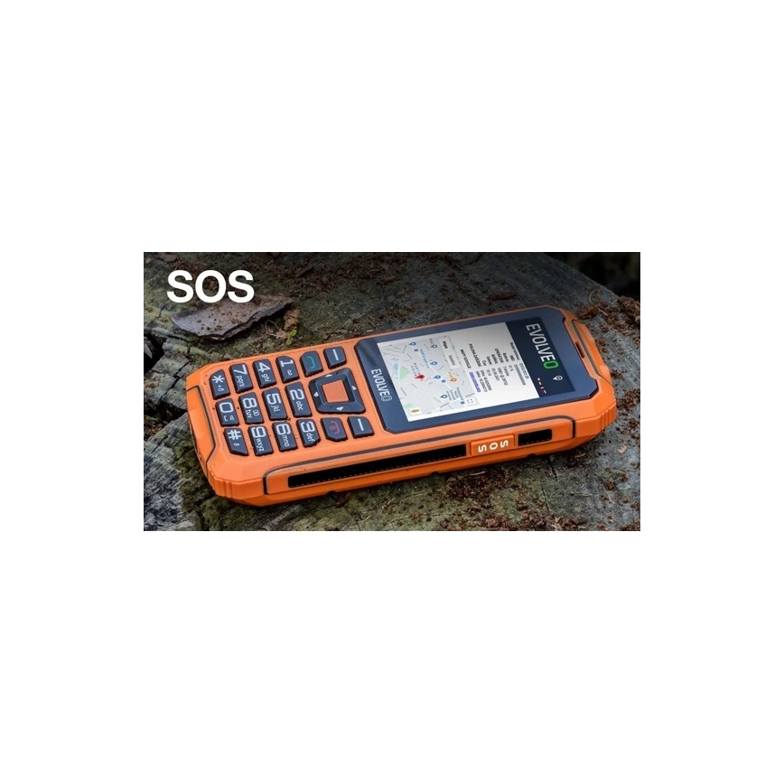 Evolveo - StrongPhone Z6 vodoodporen telefon z dvema SIM-karticama oranžen