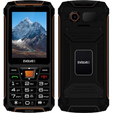 Evolveo - StrongPhone Z6, vodotesen Dual SIM telefon, črno-oranžen