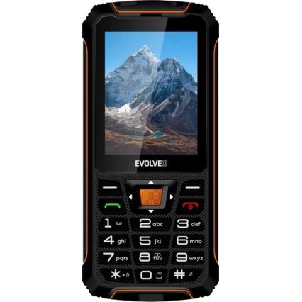Evolveo - StrongPhone Z6, vodotesen Dual SIM telefon, črno - oranžen