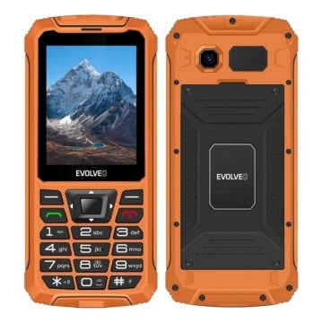 Evolveo - StrongPhone Z6 vodotesen telefon z dvema SIM-karticama v oranžni barvi