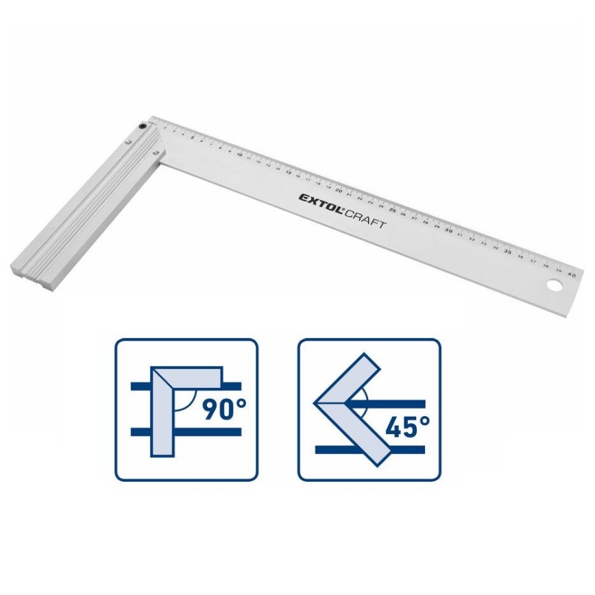 Extol - Aluminijasti kotni meter 400 mm