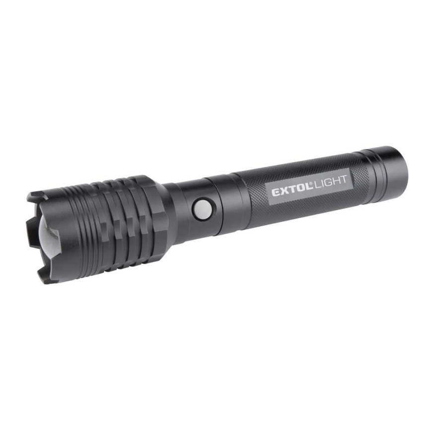 Extol - LED Polnilna baterijska svetilka s powebankom LED/60W/4000 mAh/5V 4000 lm črna