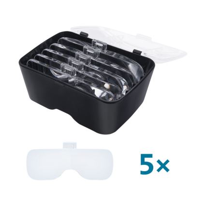 Extol - Polnilna očala z lupo in LED-osvetlitvijo/300 mAh